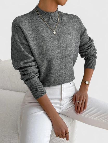 María | Jersey de cuello alto elegante y cálido