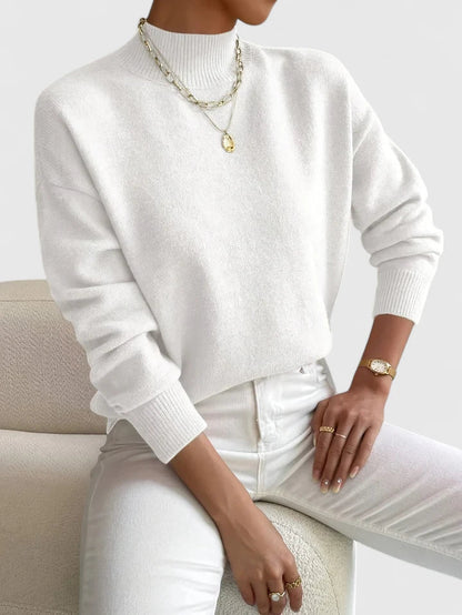 María | Jersey de cuello alto elegante y cálido