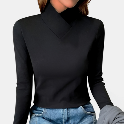 Stazia | Jersey de cuello alto elegante