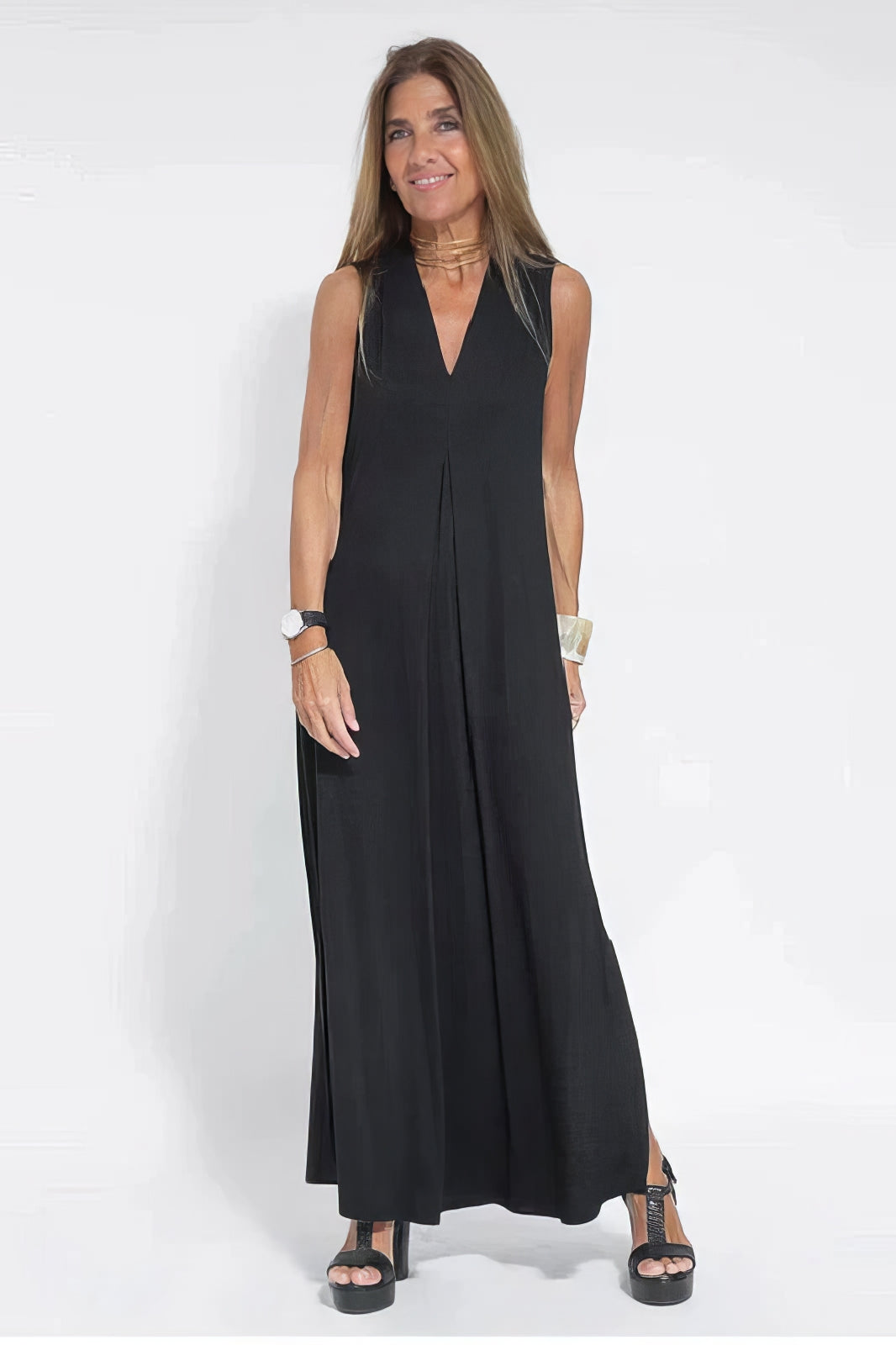 Vestido largo elegante + cardigan a juego DE REGALO
