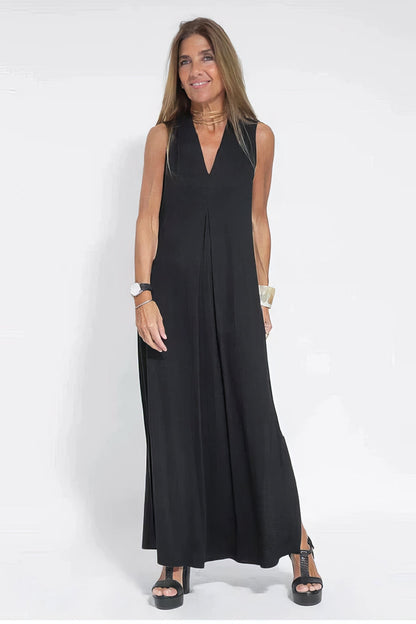 Vestido largo elegante + cardigan a juego DE REGALO